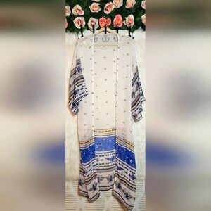 Mediterranean Goddess Flowing Kimono/Cover Up (NWOT)